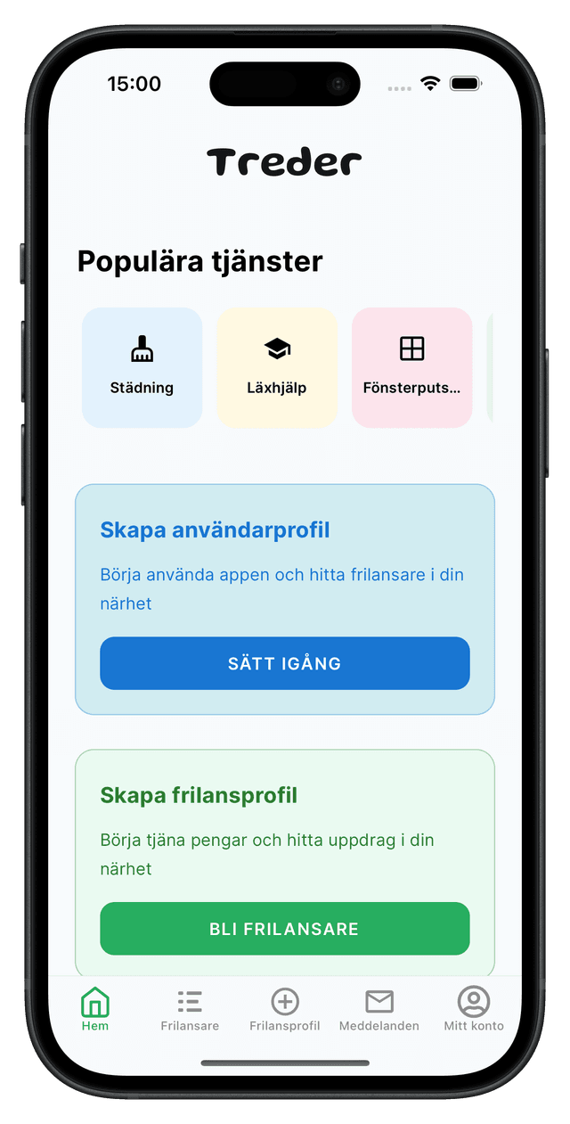 Treder App Screenshot
